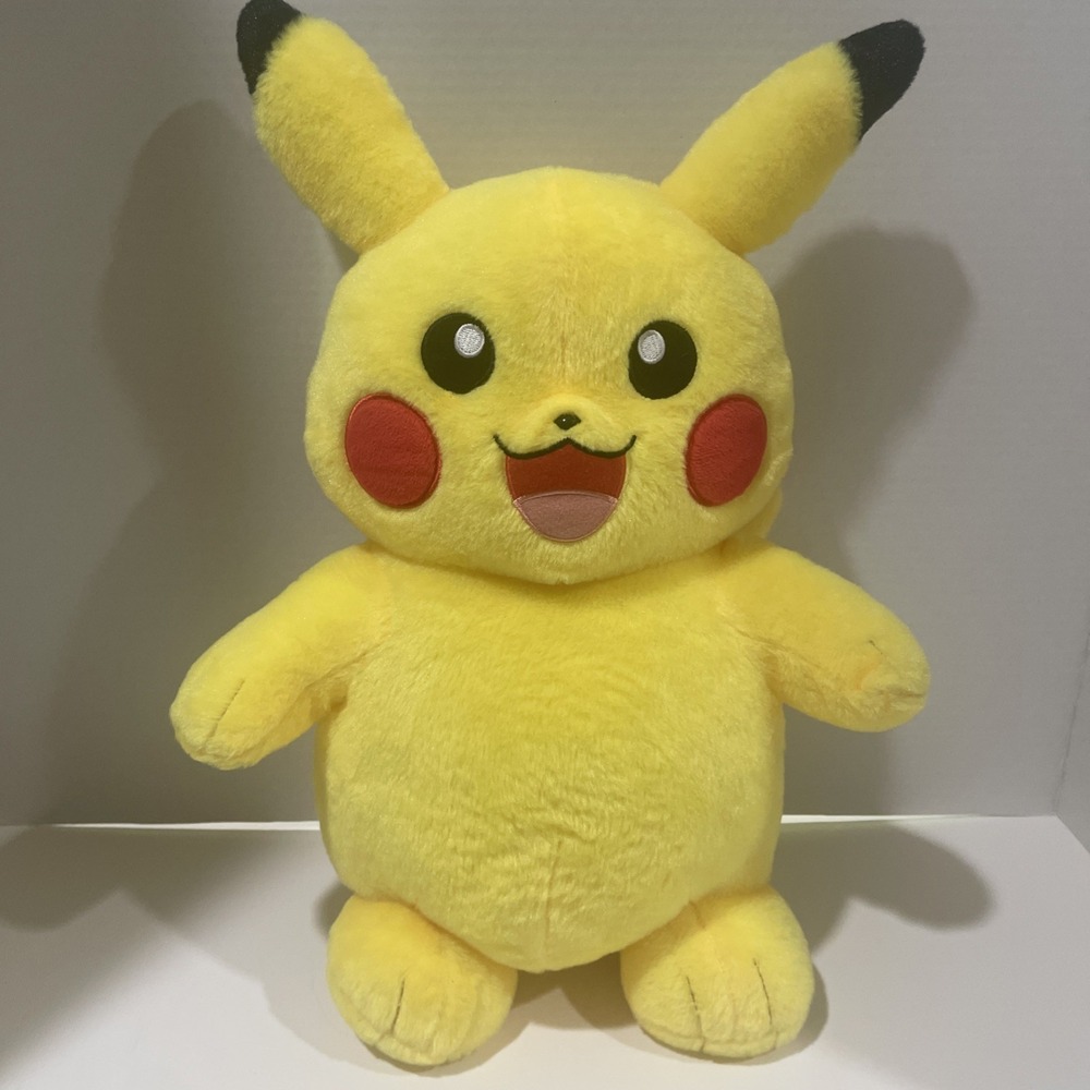 Build A Bear Pokemon Pikachu Plush Stuffed Toy 17" BAB